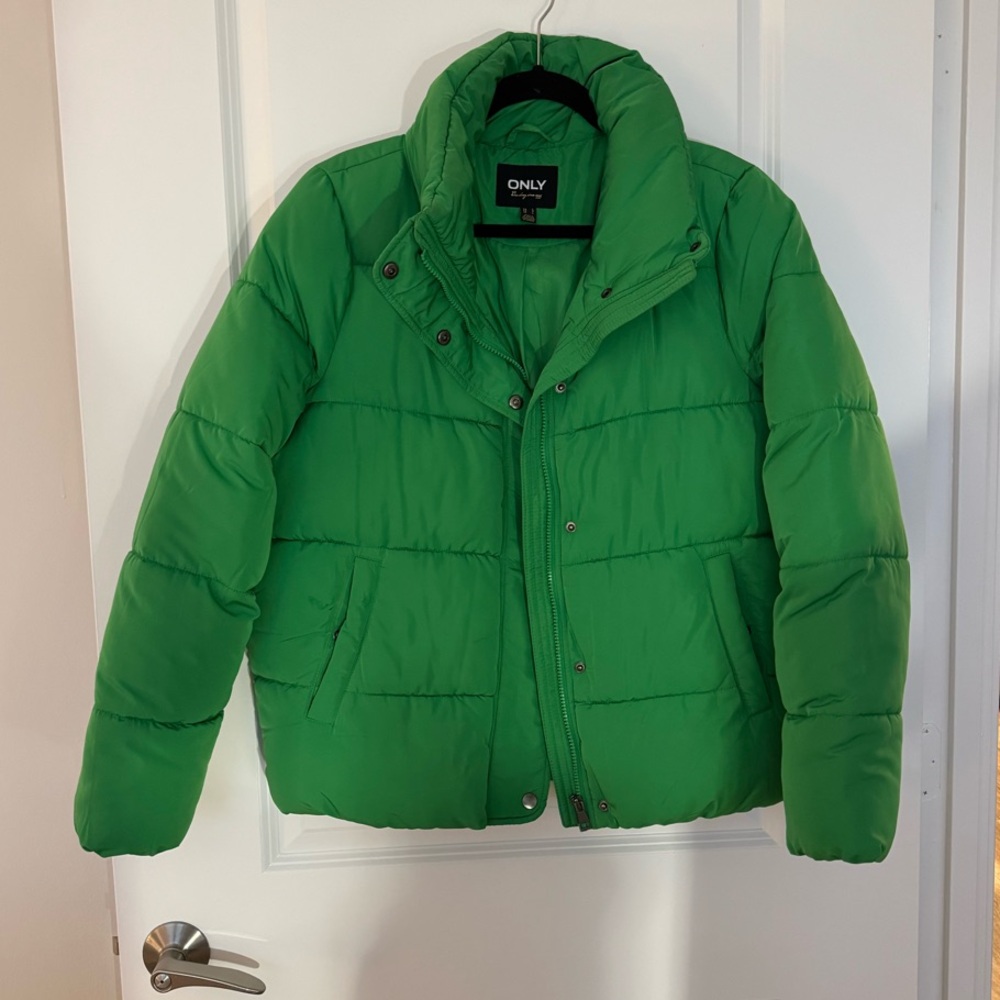 Only Green Puffer Jacket
